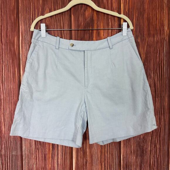 Peter Millar Pants - Peter Millar Womens Chino Shorts Size 8 Light Blue Cotton Blend